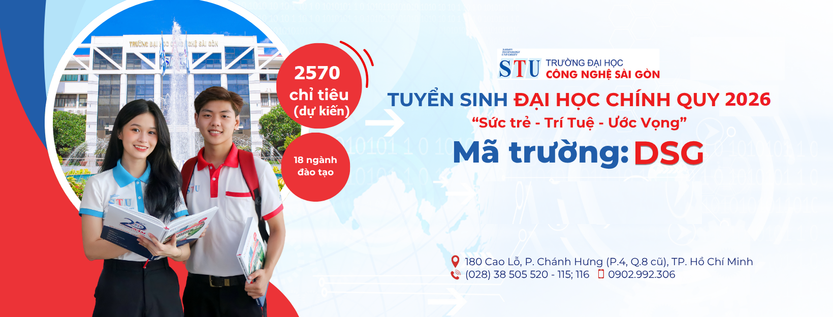 Banner tuyển sinh STU 2026